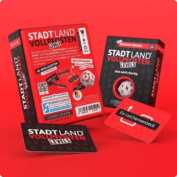 Denkriesen - Stadt Land Vollpfosten® - Levels - Rotlicht Edition "jetzt Wird's Dreckig."