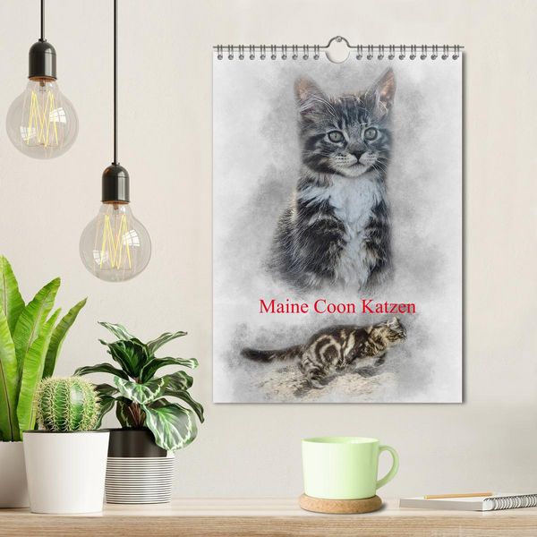 Produktbild: Maine Coon Katzen (Wandkalender 2026 DIN A4 hoch), CALVENDO Monatskalender