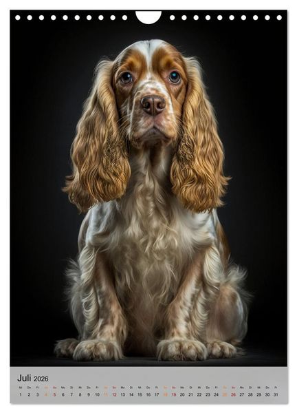 Produktbild: Cocker Spaniel - ein Hund f&uuml;r die Familie (Wandkalender 2026 DIN A4 hoch), CALVENDO Monatskalender