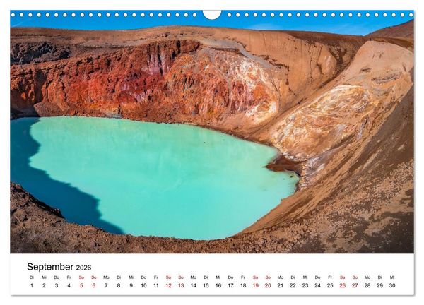 Produktbild: Island - Elemente der Natur (Wandkalender 2026 DIN A3 quer), CALVENDO Monatskalender