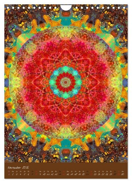 Produktbild: FLORALE MANDALAS (Wandkalender 2026 DIN A4 hoch), CALVENDO Monatskalender