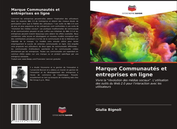 Produktbild: Marque Communaut&eacute;s et entreprises en ligne
