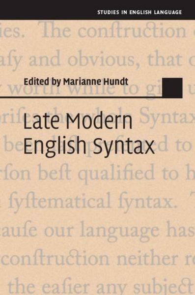Produktbild: Late Modern English Syntax