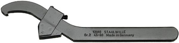 Produktbild: Stahlwille 44010002 12910 GR. 2 45-90 Hakenschl&uuml;ssel Schl&uuml;sselweite (Metrisch) 90mm
