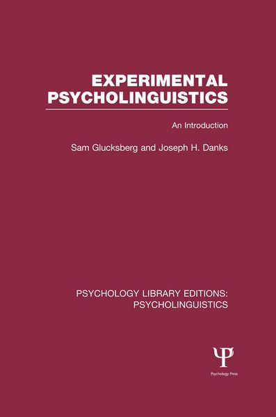 Produktbild: Experimental Psycholinguistics (PLE: Psycholinguistics)