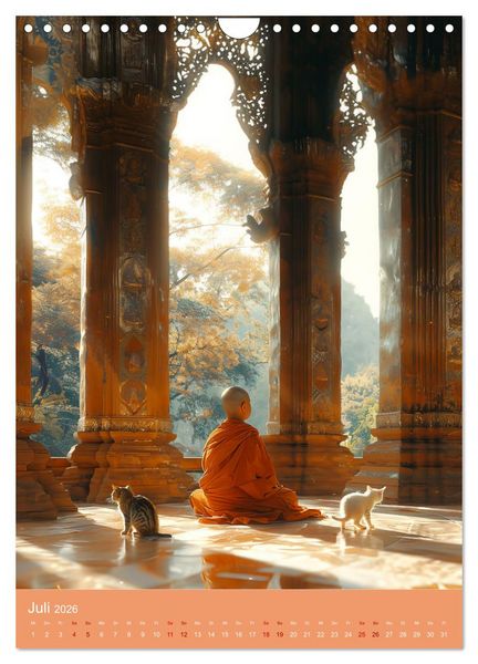 Produktbild: Meditative Stille (Wandkalender 2026 DIN A4 hoch), CALVENDO Monatskalender