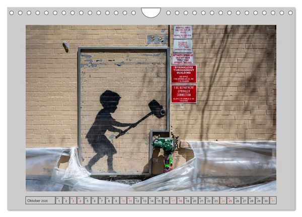 Produktbild: Street Art New York &ndash; Ikonen der Wandkunst (Wandkalender 2026 DIN A4 quer), CALVENDO Monatskalender
