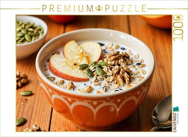 CALVENDO Puzzle Müsli Stillleben - Ein Motiv aus dem Kalender MorgenMüsli - Ein Jahr voller Farbe und Genuss | 1000 Teile Lege-Größe 64x48cm