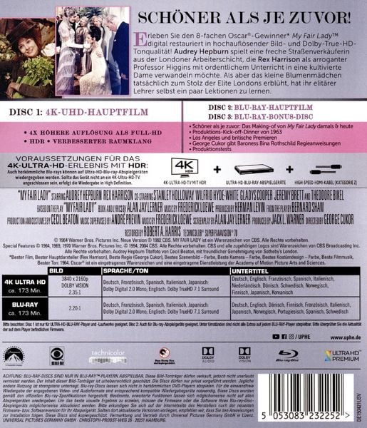 Produktbild: My Fair Lady - Remastered (4K Ultra HD) (+ Blu-ray 2D)