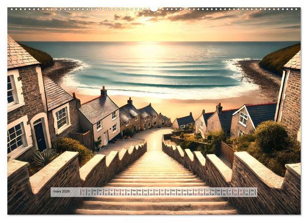 Produktbild: Trouver sa voie - Des paysages qui font r&ecirc;ver (Calendrier mural 2026 DIN A2 vertical) calendrier de bureau