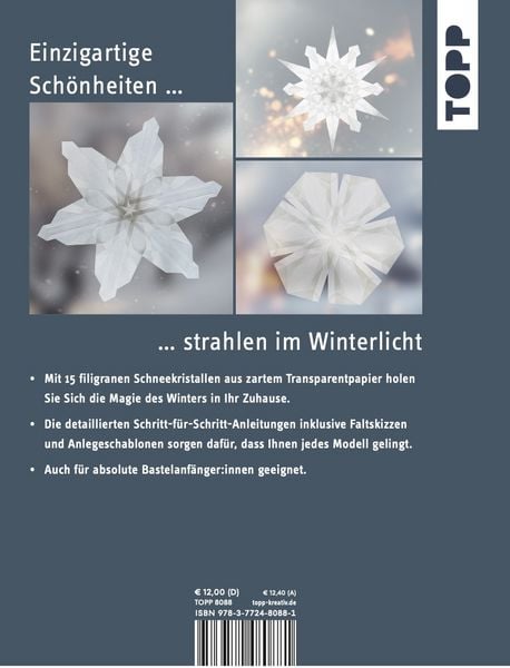 Produktbild: Schneekristalle aus Transparentpapier (kreativ.kompakt.)