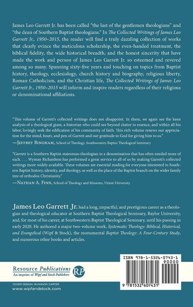 Produktbild: The Collected Writings of James Leo Garrett Jr., 1950-2015