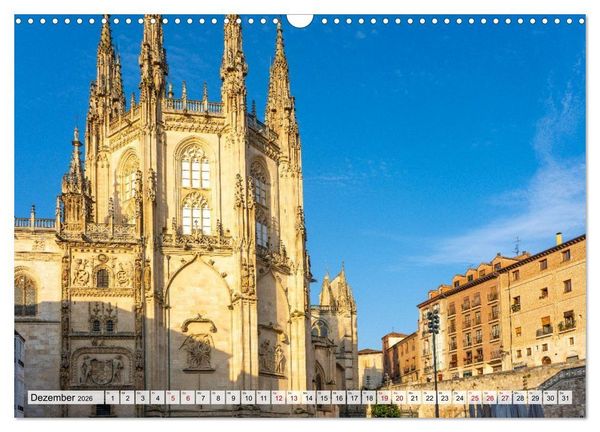 Produktbild: Ein Spaziergang durch Burgos (Wandkalender 2026 DIN A3 quer), CALVENDO Monatskalender