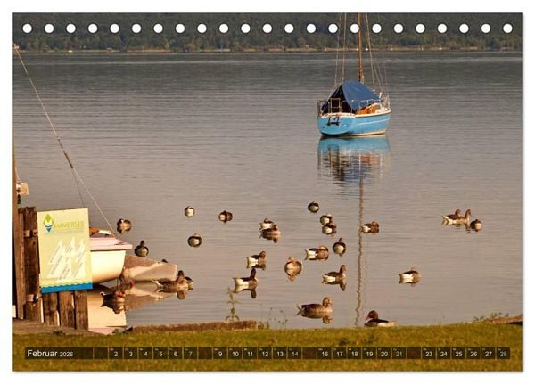 Produktbild: Seest&auml;rke - Der Ammersee (Tischkalender 2026 DIN A5 quer), CALVENDO Monatskalender