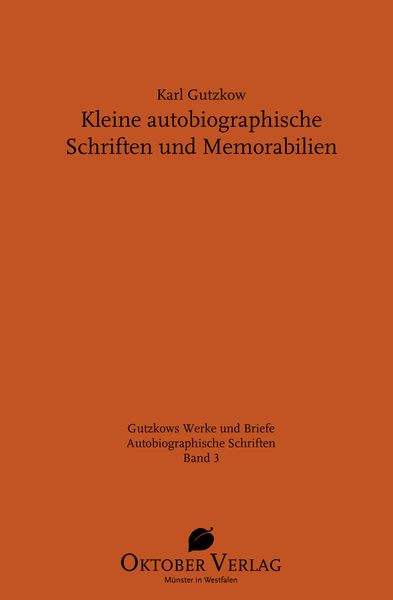 Produktbild: Kleine autobiographische Schriften und Memorabilien