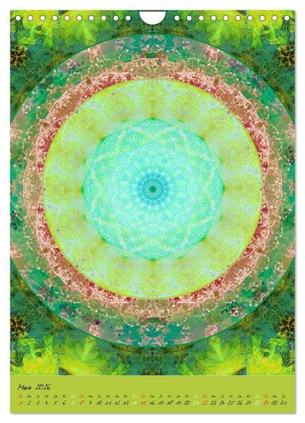 Produktbild: BLUMEN MANDALAS (Wandkalender 2026 DIN A4 hoch), CALVENDO Monatskalender