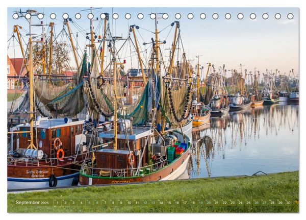 Produktbild: Greetsiel in Ostfriesland (Tischkalender 2026 DIN A5 quer), CALVENDO Monatskalender