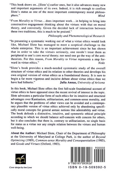 Produktbild: From Morality to Virtue
