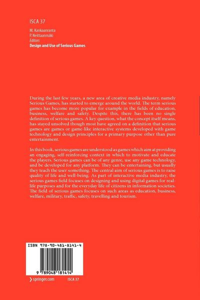 Produktbild: Design and Use of Serious Games
