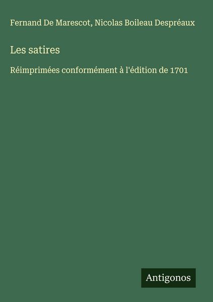 Produktbild: Les satires