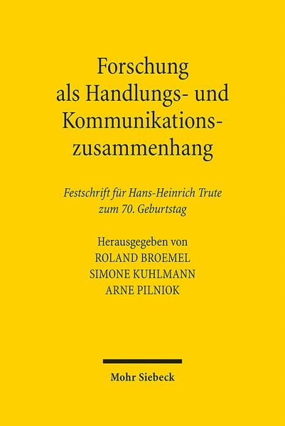 Produktbild: Forschung als Handlungs- und Kommunikationszusammenhang