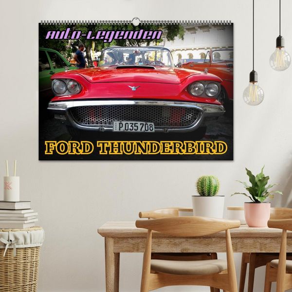 Produktbild: Auto-Legenden: FORD THUNDERBIRD (Wandkalender 2026 DIN A2 quer), CALVENDO Monatskalender