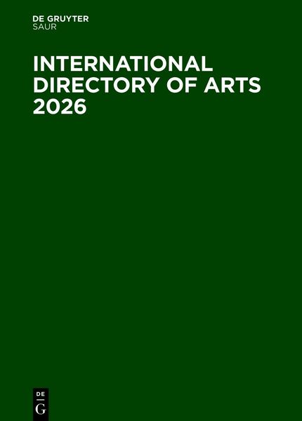 Produktbild: International Directory of Arts 2026