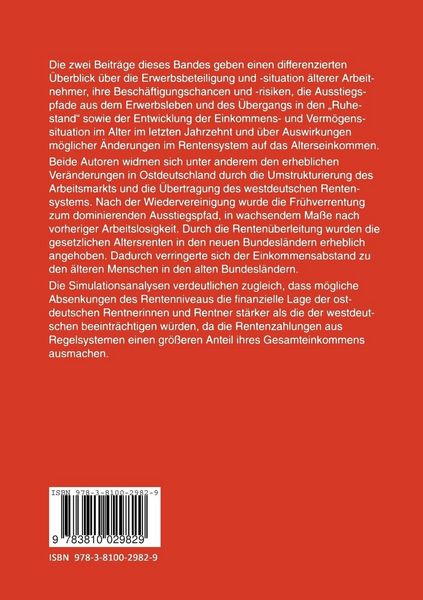 Produktbild: Erwerbsbiographien und materielle Lebenssituation im Alter