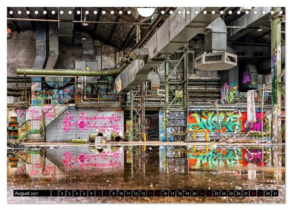 Produktbild: Lost Places Graffiti (Wandkalender 2027 DIN A4 quer), CALVENDO Monatskalender