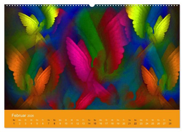Produktbild: AUF ENGELSFL&Uuml;GELN (Wandkalender 2026 DIN A2 quer), CALVENDO Monatskalender