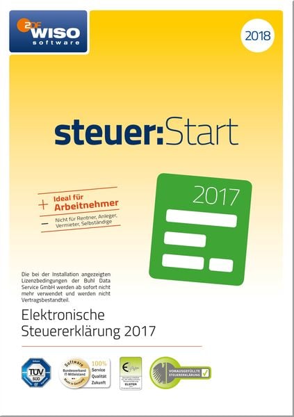 WISO steuer:Start 2018 (für Steuerjahr 2017)