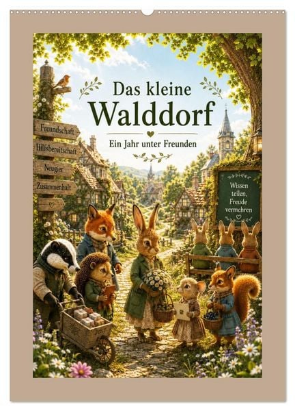 Produktbild: Das kleine Walddorf (Wandkalender 2027 DIN A2 hoch), CALVENDO Monatskalender