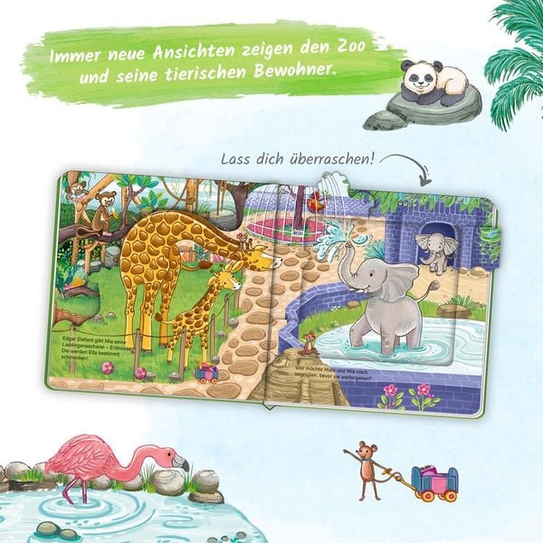 Produktbild: Tr&ouml;tsch Pappenbuch mit Klappen Mein erstes Entdeckerbuch Besuch im Zoo