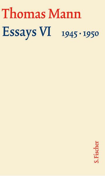 Produktbild: Essays VI 1945-1950