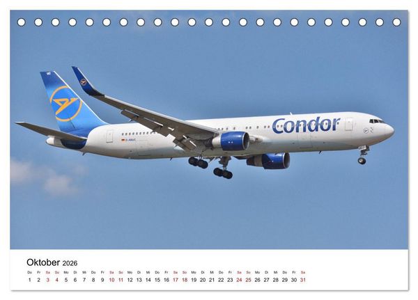 Produktbild: Flugzeuge aller Art (Tischkalender 2026 DIN A5 quer), CALVENDO Monatskalender