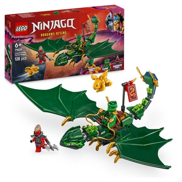 LEGO NINJAGO Lloyds grüner Walddrache - Drache mit Minifiguren 71829