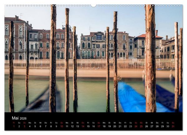 Produktbild: Venedig - Facetten einer Lagunenstadt (hochwertiger Premium Wandkalender 2026 DIN A2 quer), Kunstdruck in Hochglanz
