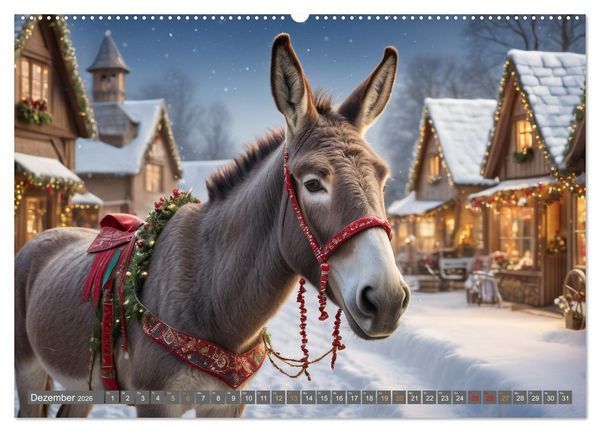 Produktbild: Eseltr&auml;ume (hochwertiger Premium Wandkalender 2026 DIN A2 quer), Kunstdruck in Hochglanz