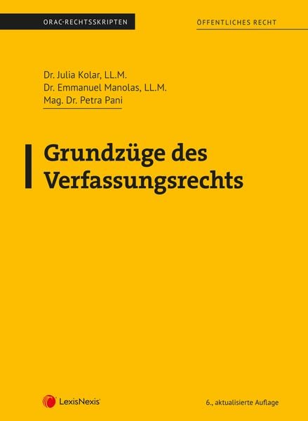 Produktbild: Grundz&uuml;ge des Verfassungsrechts (Skriptum)