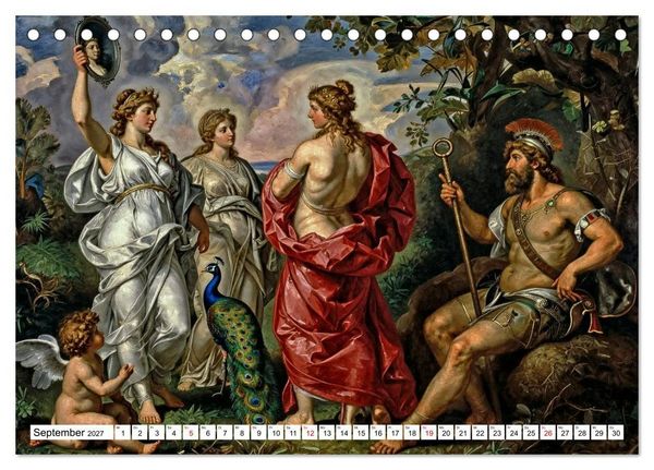 Produktbild: Mythologische Geschichten in barocker Pracht (Tischkalender 2027 DIN A5 quer), CALVENDO Monatskalender