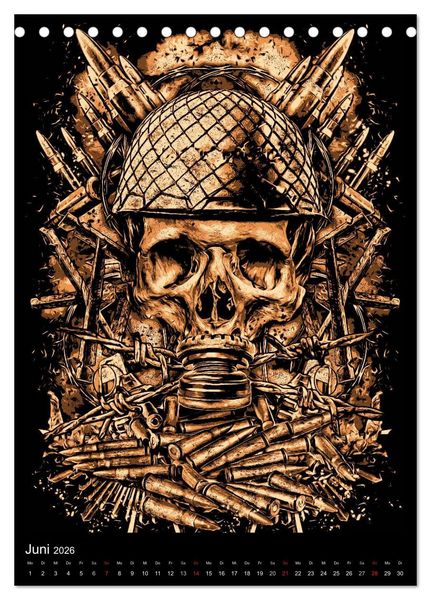 Produktbild: BLOODBOY/DARK ILLUSTRATION (Tischkalender 2026 DIN A5 hoch), CALVENDO Monatskalender