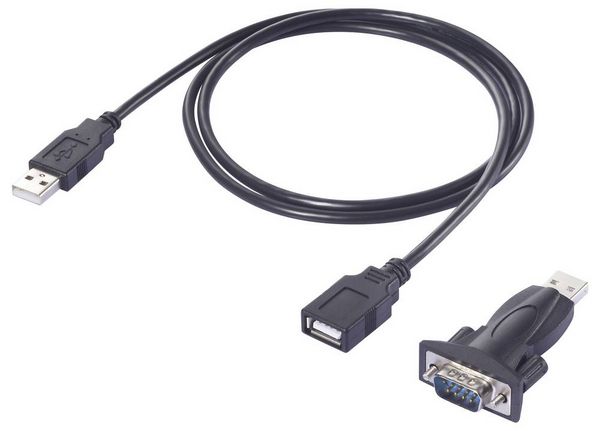 Produktbild: Renkforce USB 2.0, Seriell Adapter [1x USB - 1x RS232-Stecker] 1.00m