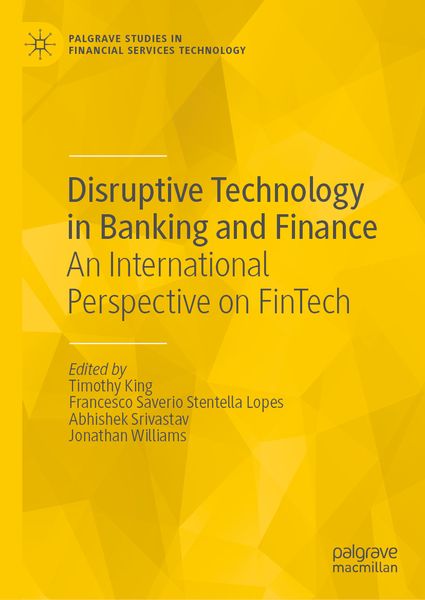 Produktbild: Disruptive Technology in Banking and Finance