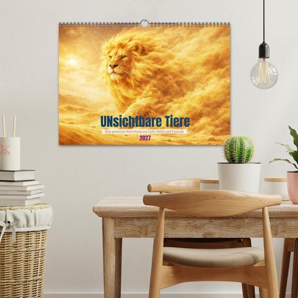 Produktbild: UNsichtbare Tiere - Eine poetische Sammlung aus Licht, Nebel und Fantasie (Wandkalender 2027 DIN A3 quer), CALVENDO Monatskalender