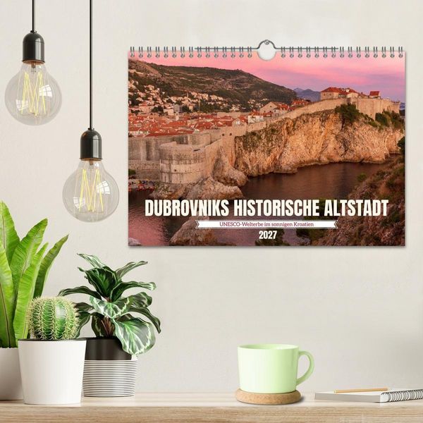 Produktbild: Dubrovnik historische Altstadt - UNESCO‑Welterbe im sonnigen Kroatien (Wandkalender 2027 DIN A4 quer), CALVENDO Monatskalender