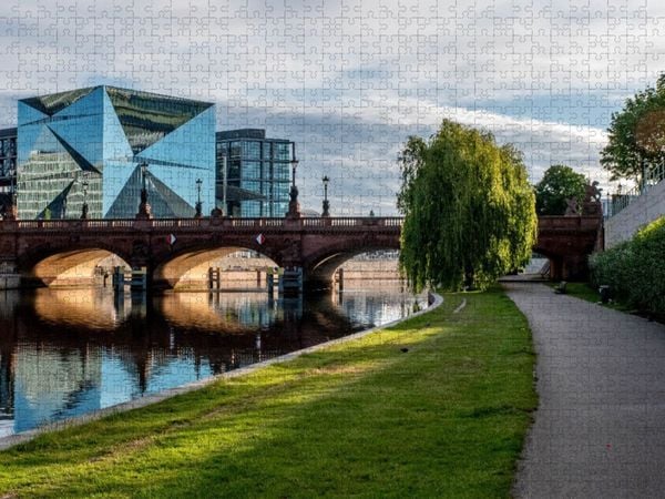 Produktbild: CALVENDO Puzzle Ein Motiv aus dem Kalender Faszination Berlin - Stadtansichten zwischen Himmel und Spree | 1000 Teile Lege-Gr&ouml;&szlig;e 64x48cm Foto-Puzzle f&uuml;r gl&uuml;ckliche Stunden
