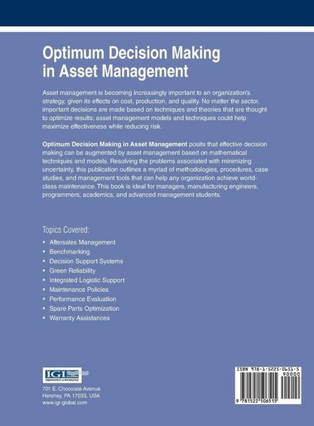 Produktbild: Optimum Decision Making in Asset Management