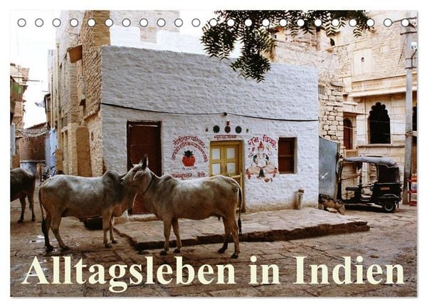 Produktbild: Alltagsleben in Indien (Tischkalender 2026 DIN A5 quer), CALVENDO Monatskalender