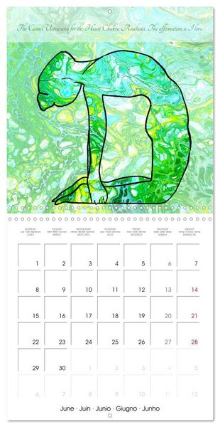 Produktbild: Powerful Chakras Yoga (Wall Calendar 2026 12 &times; 12 Inch) CALVENDO 12 Month Wall Calendar