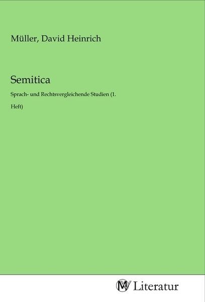 Semitica, Taschenbuch von , MV-Literatur, 9783968743042
